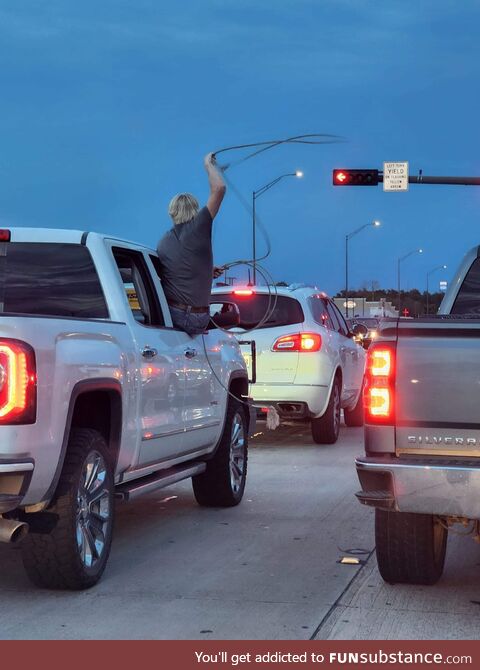 [OC] Someone got cut off in traffic in Texas