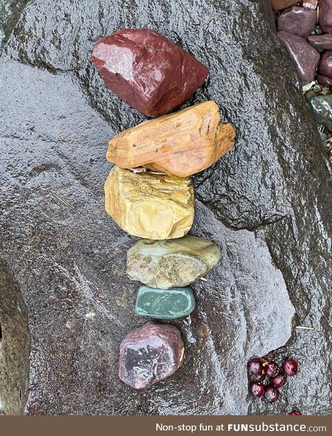 Rocks. McDonald Lake, MT. These are the actual natural colors