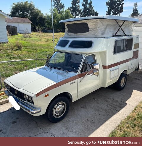 1976 Toyota chinook. (Add on feature from the 70’s-80’s making a comeback)