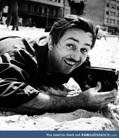 Walt Disney and his 8mm camera, 1941