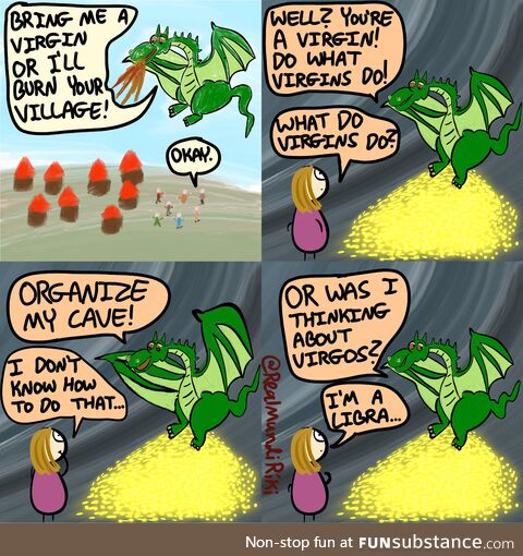 In case you were wondering why dragons were always after virgins