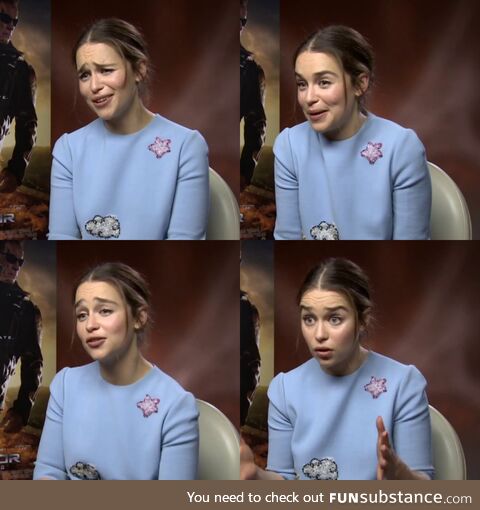 Emilia Clarke's expressive eyebrows