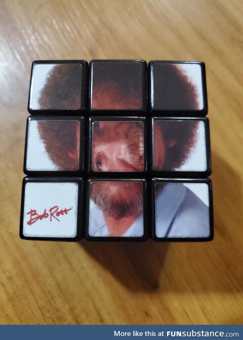 Got a Bob Ross Rubiks cube for Christmas, thought I had it figured out until