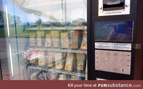 The most Swiss thing ever: A cheese vending machine, found in Zurich