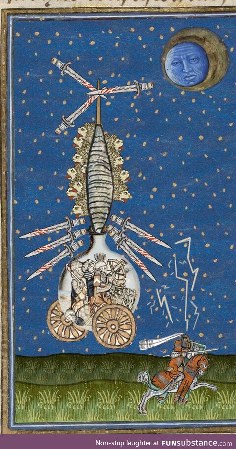 How would you explain an attack helicopter to a 15th century artist?