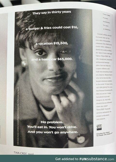 An eerily accurate ad from 1996 I found in an advertising book