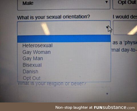 I sexually identify as Danish