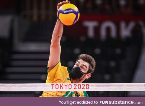 Some Brazilian athletes are using masks while playing on the Tokyo Olympics