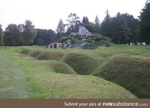 World War 1 battleground/trenches in France