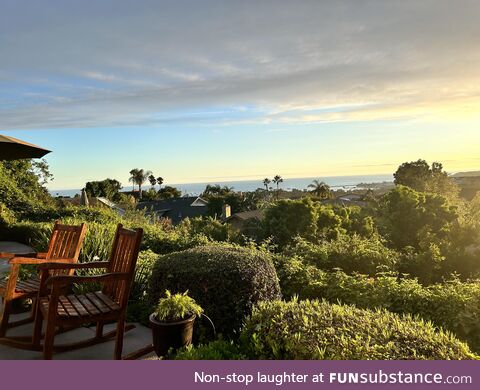 Ocean view from my Grandparent’s backyard