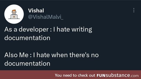 Love and hate relationship with documentation