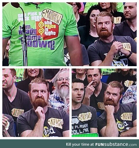 Exactly 3 years ago, I was on Price is Right and made ridiculous faces for the entire show