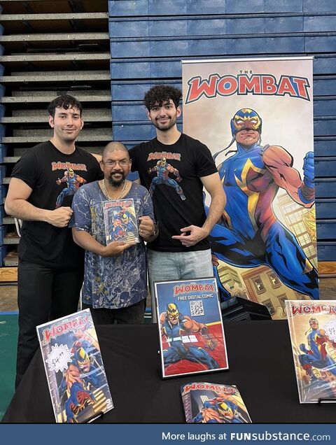 First time signing our comic book for a fan! Such an amazing experience as a self