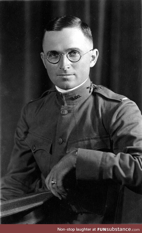 Harry S. Truman in his World War I Army uniform, September 1917