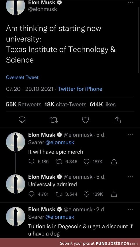 Elon being Elon