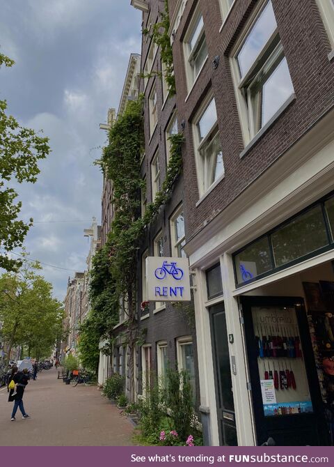 Cloudy morning in Amsterdam