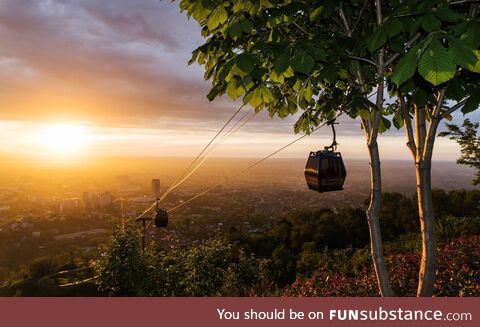 Sunset in Almaty, Qazaqstan