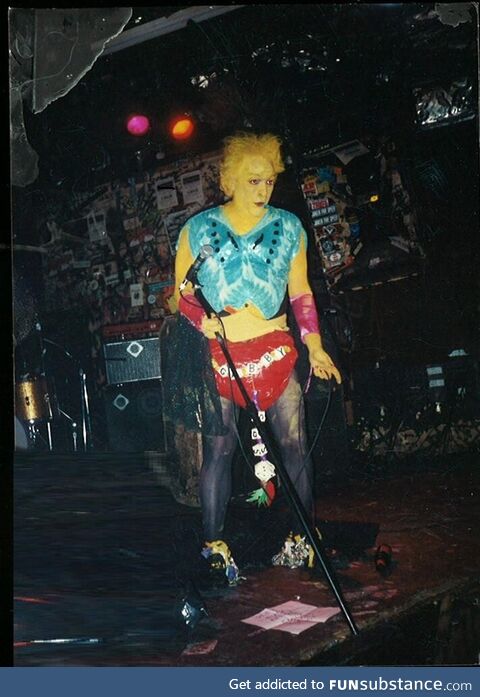 My father performing at CBGB