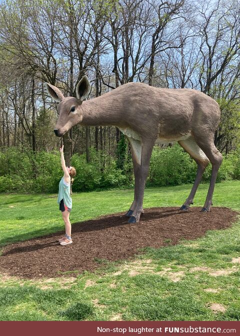 [OC] My SO in Front of a Sculpture