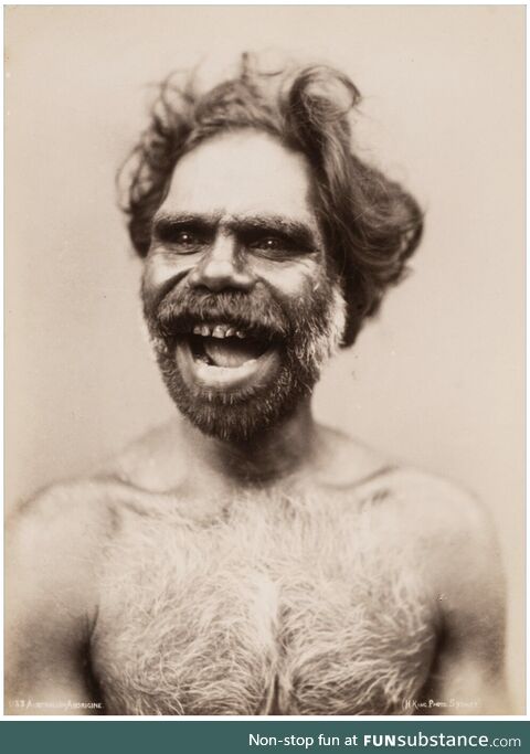 Australian aboriginal man (circa 1880)