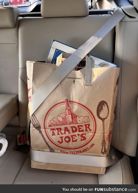 Anyone else buckle up in their groceries too