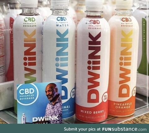 The branding Mike Tyson used for his line of CBD water