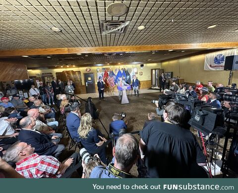 JD Vance hosts another pint-sized rally today in New Kensington, Pennsylvania