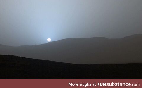 We are the first human beings to ever see a sunset on Mars