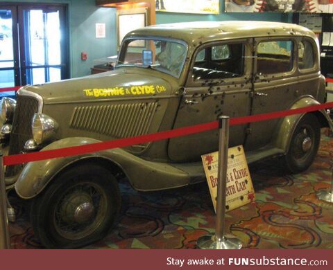 The notorious Ford V8 that belonged to infamous crime couple Bonnie and Clyde