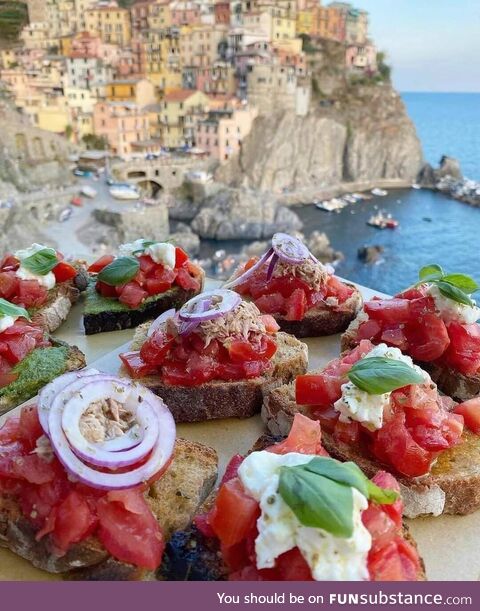 A snack in Cinque Terre- Italy