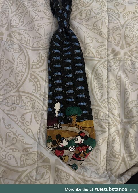 My late grandfather’s tie he was known to wear. He died from dementia in July. He had