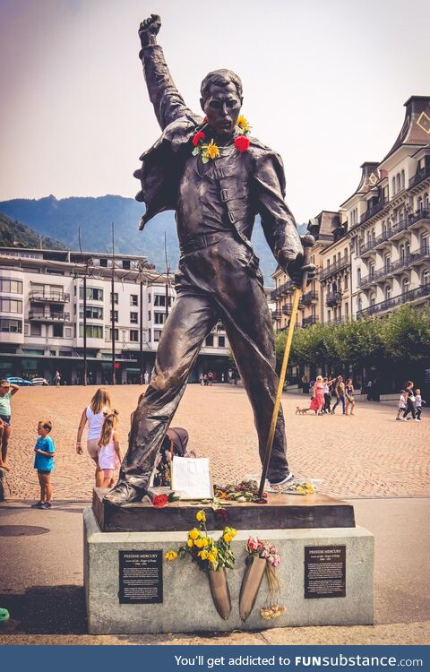 Photo I made in 2022, Freddie Mercury statue in Montreux, Switzerland