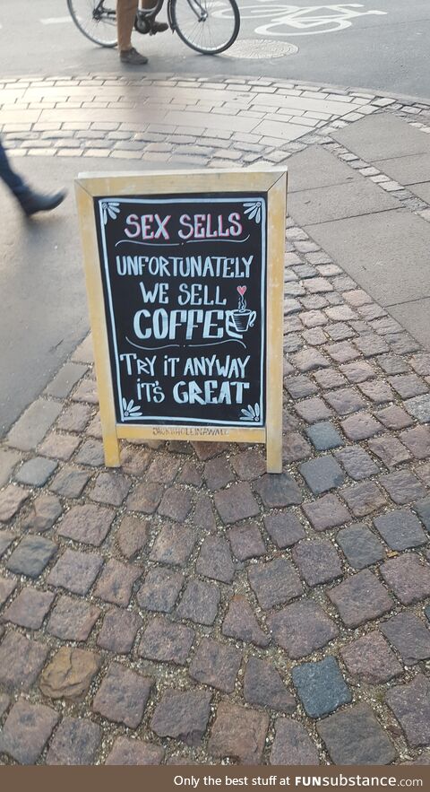 I was in Copenhagen, Denmark for the weekend with my family and we saw this sign