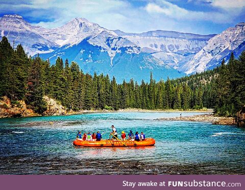 Rafting on Alberta's Bow River