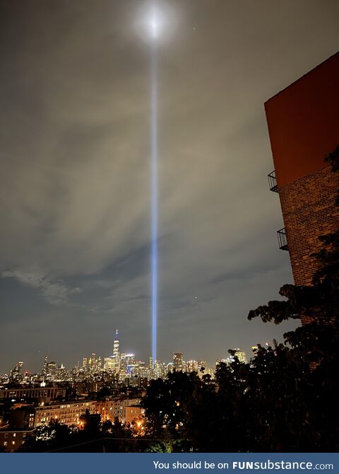 Picture of the 911 memorial in NYC I took last night