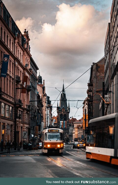 Trams in prague (oc)