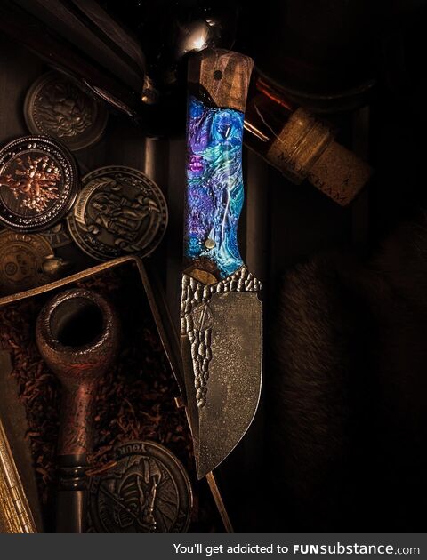 Working on my product photography! My recent knife build showcased. Thanks for the look!