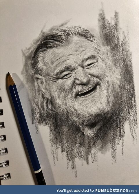 [OC] It’s Brendan Gleeson’s birthday so I made a sketch of him laughing like an emoji