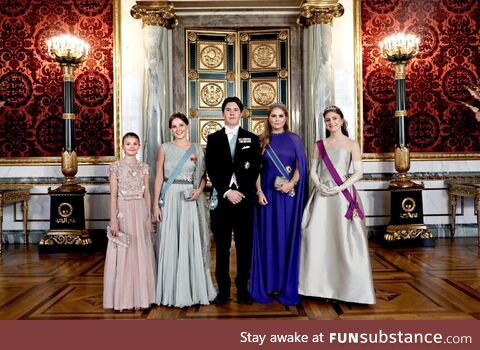 Four future Queens and a future King: Sweden, Norway, Denmark, Netherlands, Belgium