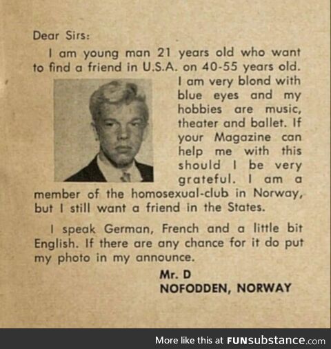 Looking for a sugar daddy in the 1950s