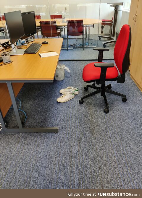 Came into work this morning to find the eclipse had raptured my colleague