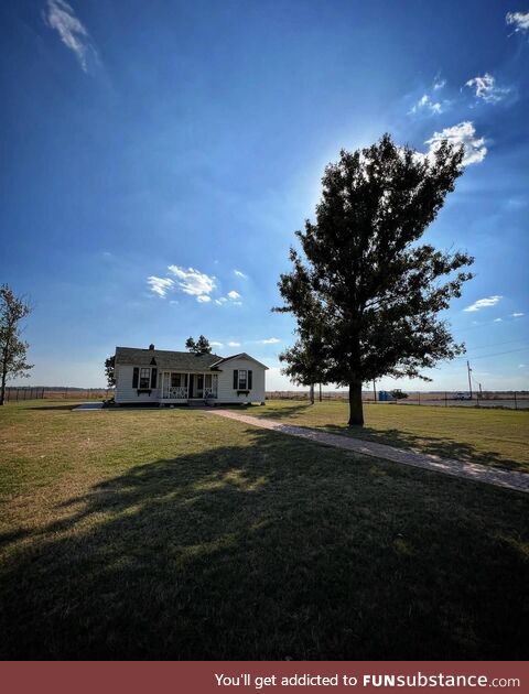 Childhood home of Johnny Cash in Dyess, Arkansas