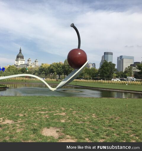 Sorry Norway, but Minneapolis’s giant spoon sculpture comes with a cherry on top