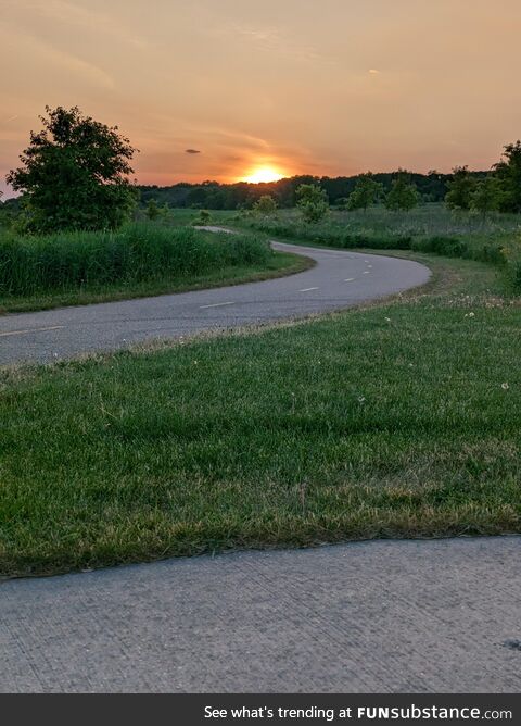 Sunset in the Neighborhood Prairie