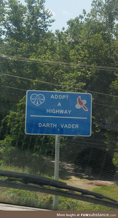 Glad to see Darth Vader is giving back to the community