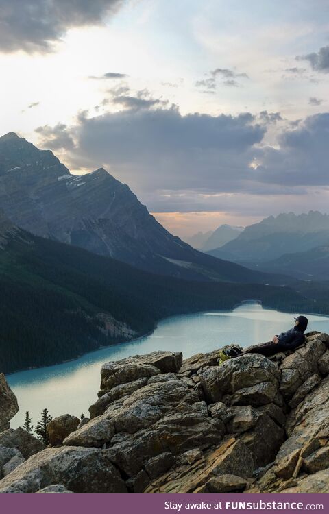 Banff National Park 7/5/2023. Didn’t notice the guy when I took the photo. If this is