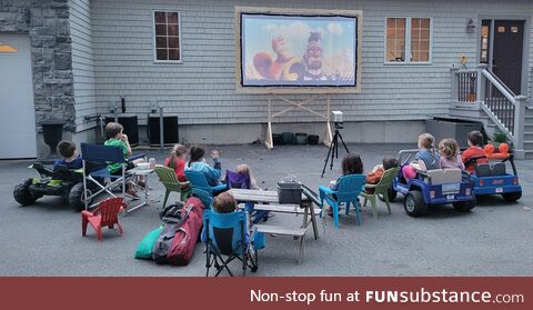 A drive-in theater for the kids