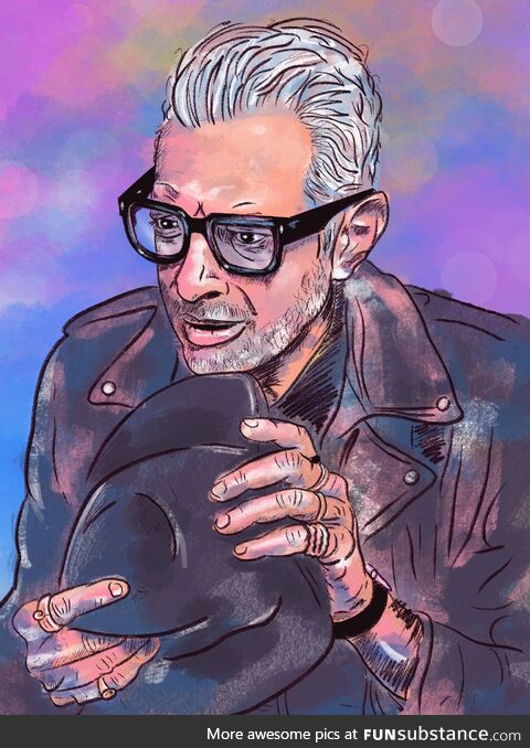 I painted Jeff Goldblum