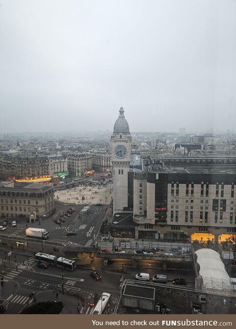 Paris, 8:30AM on Dec. 1, 2023. Near Gare de Lyon. Taken by me