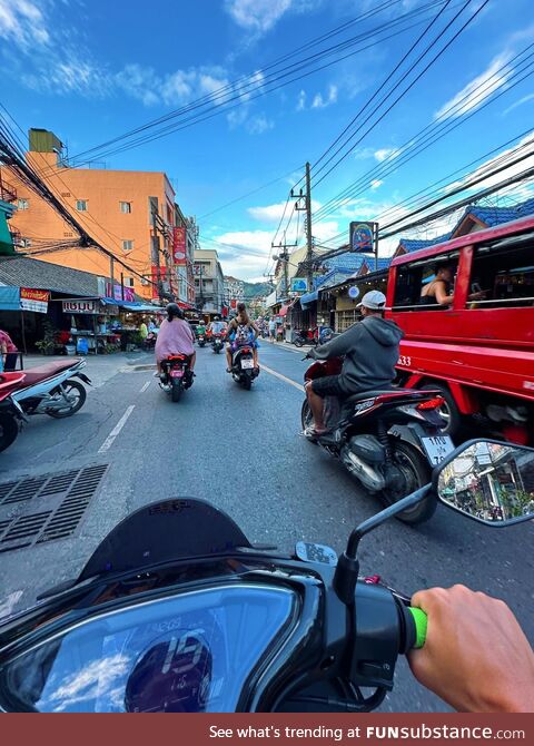 Usual traffic in Asia